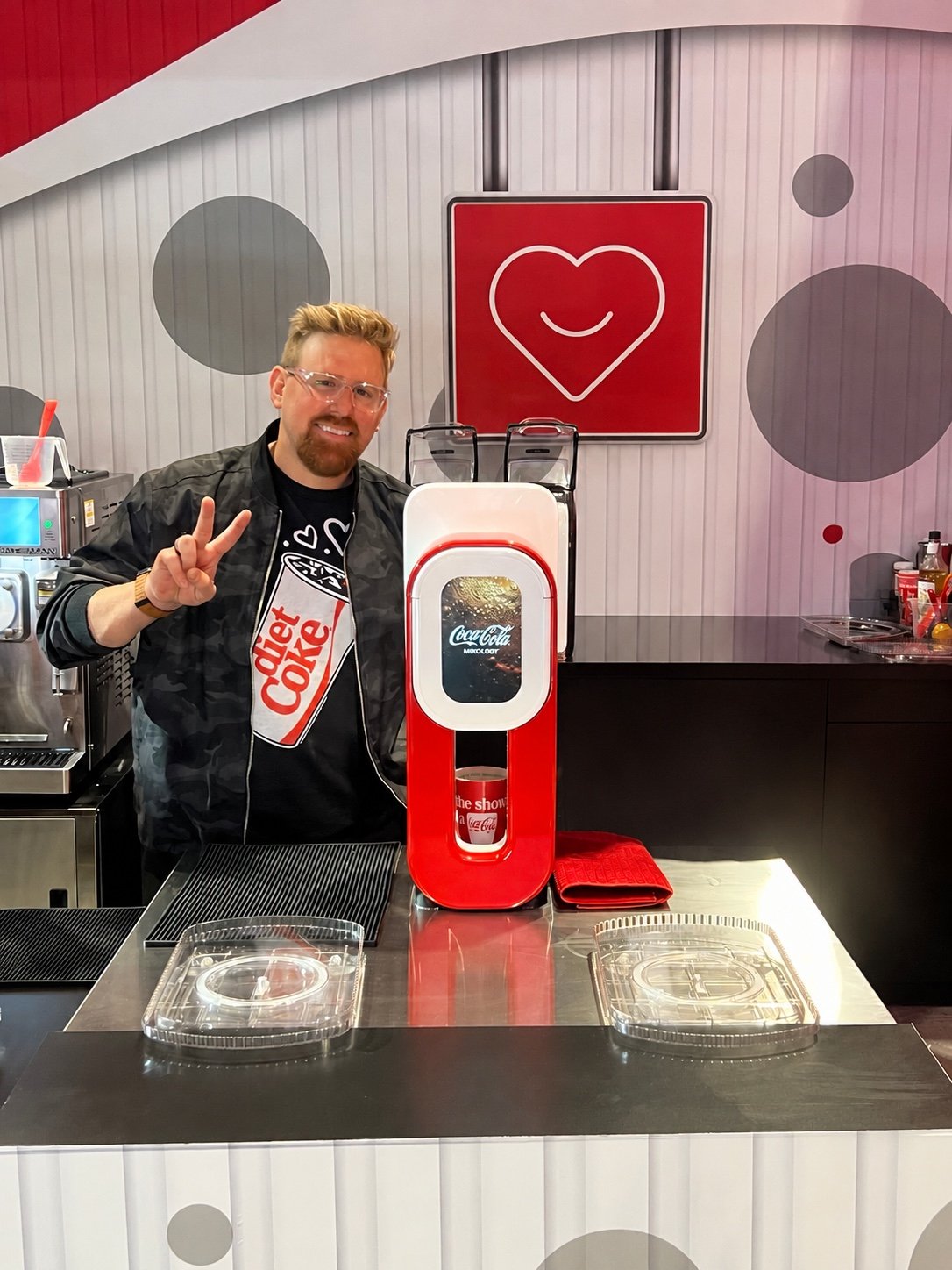 Erick Mahnke with Coca-Cola Mixology dispensing platform